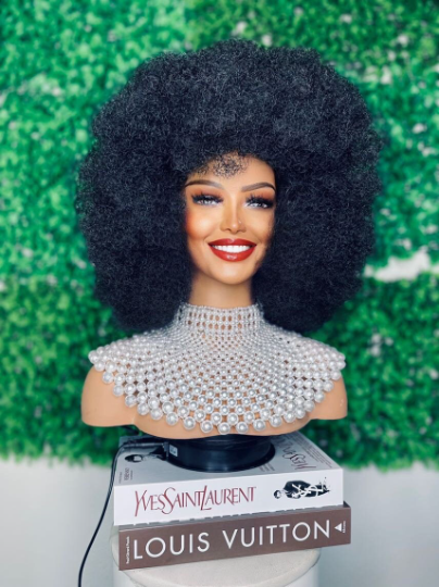 Afro Wig-super soft Glue-less fiber Afro Wig, Great for cosplays, drag queens, parties and outing wig, Afro pop wig