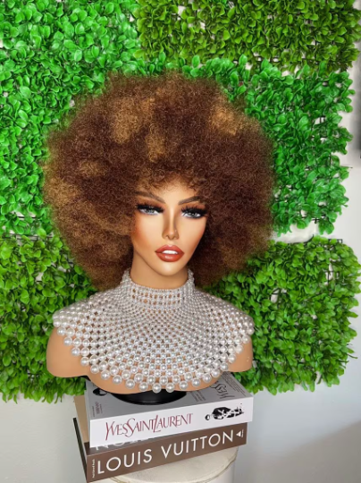 Afro Wig-super soft Glue-less fiber Afro Wig, Great for cosplays, drag queens, parties and outing wig, Afro pop wig