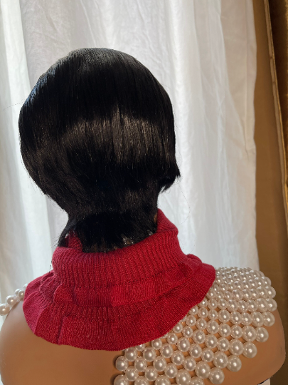 Mulato-13'4 frontal 100% human hair transparent lace pixie wig - Menkie Luxy