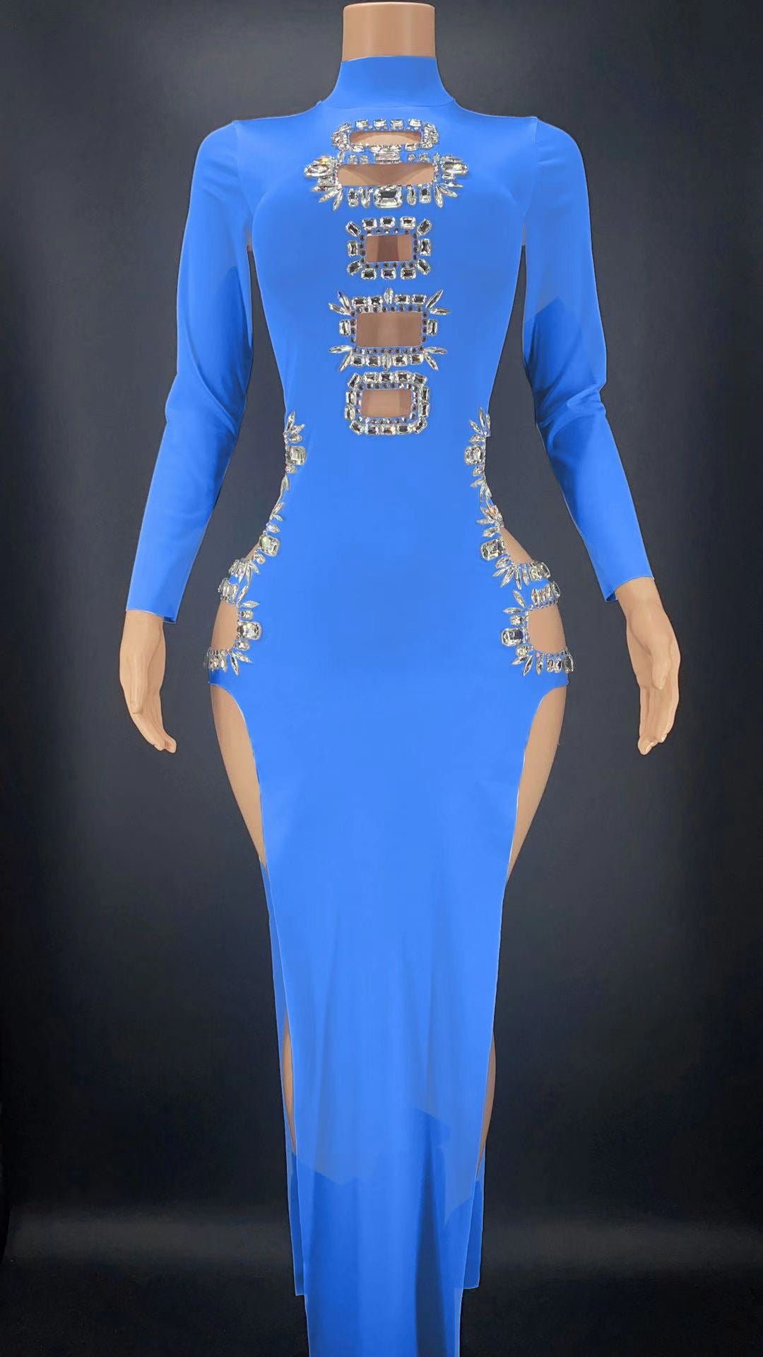 Slit Dress-Party Dress - Menkie Luxy