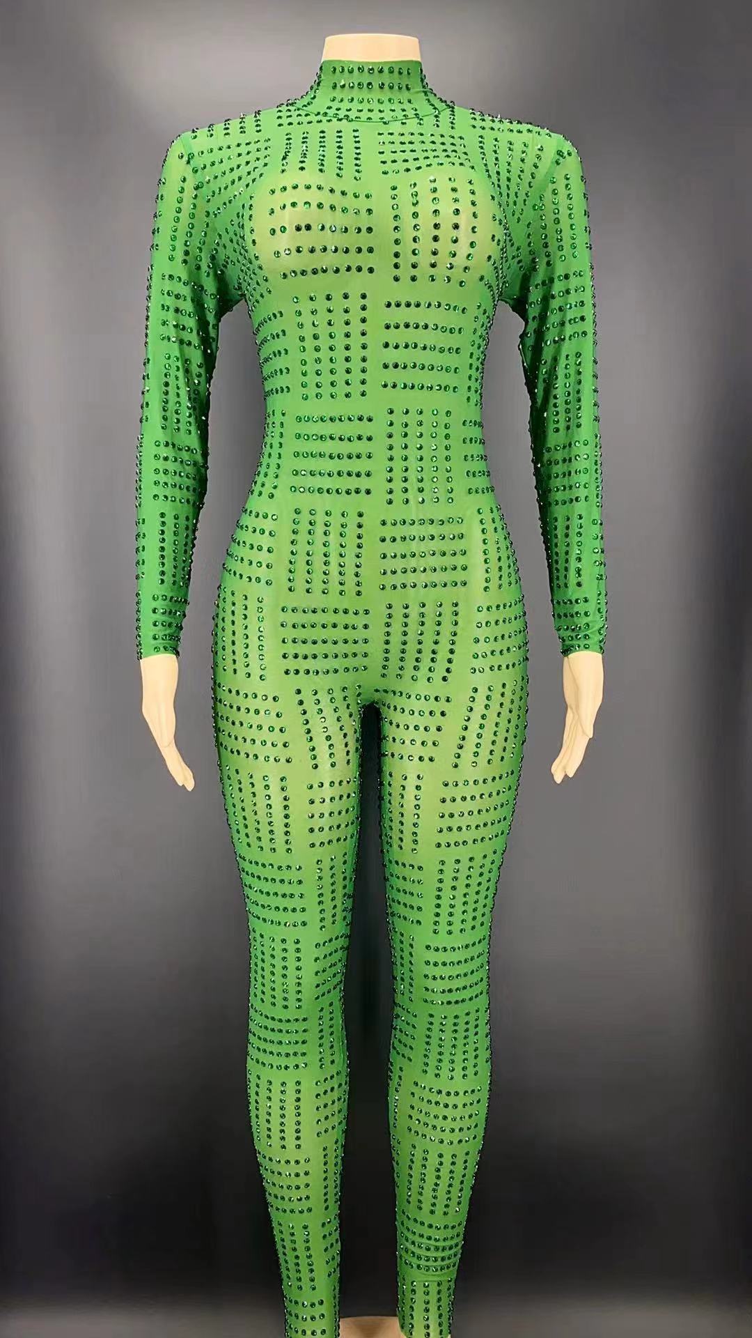 Green Cardigan and Jumpsuit - Menkie Luxy