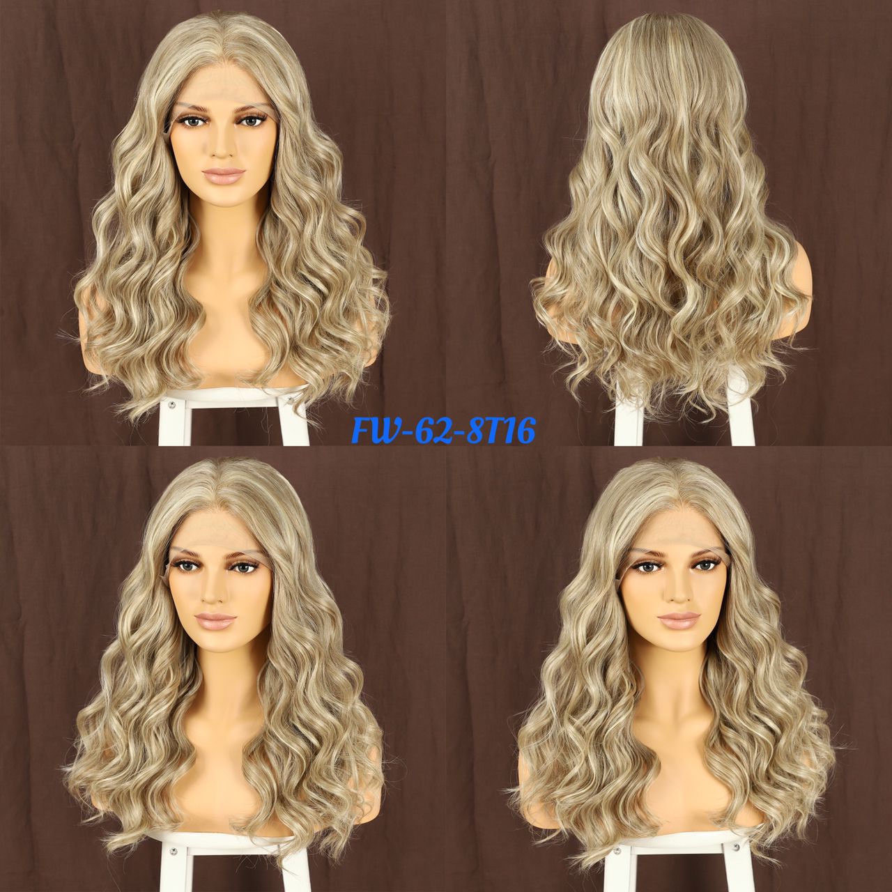 Violet; Regular Fiber high quality Super Soft fiber 13”3 synthetic frontal wig