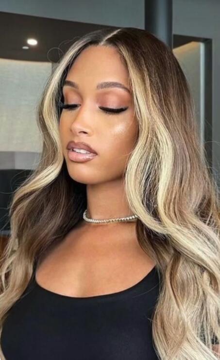 High Quality Super Soft Fiber Balayage 13"3 Frontal Wig