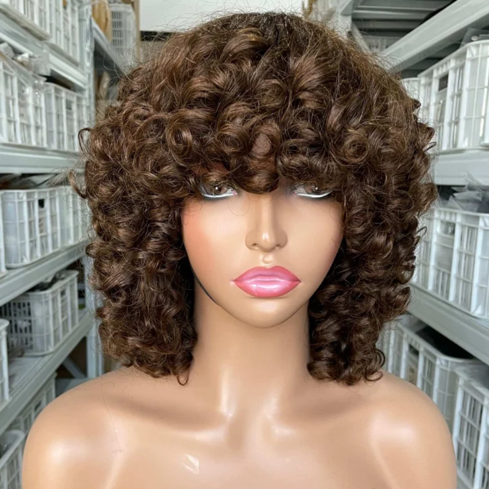 Raw Vietnamese Super Double Drawn Human Hair Wig-Hd closure, 12" - Menkie Luxy