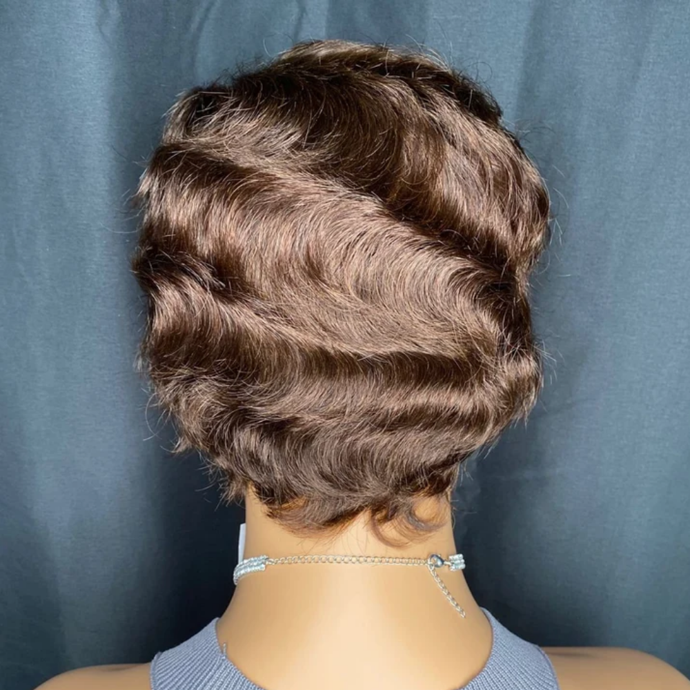 Front Glueless pixie wig-6" - Menkie Luxy