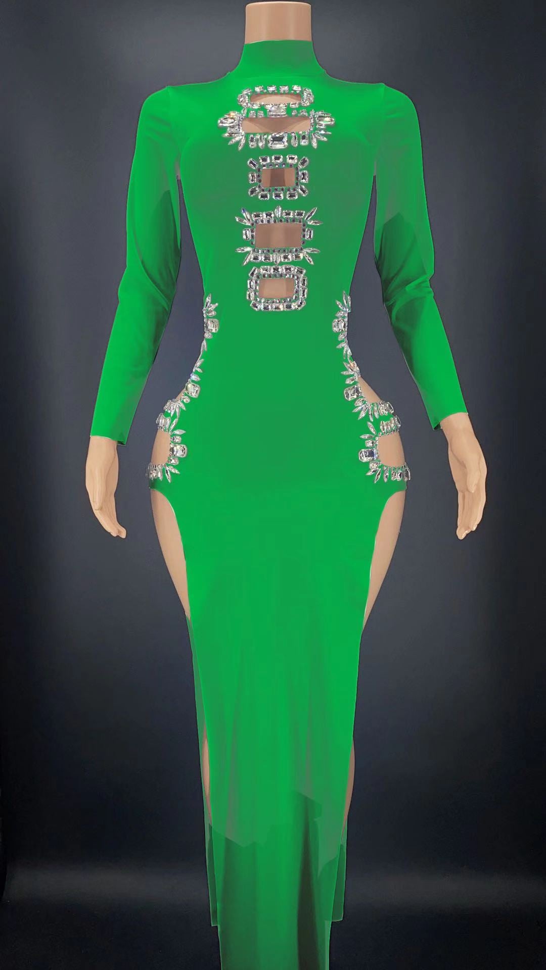 Slit Dress-Party Dress - Menkie Luxy