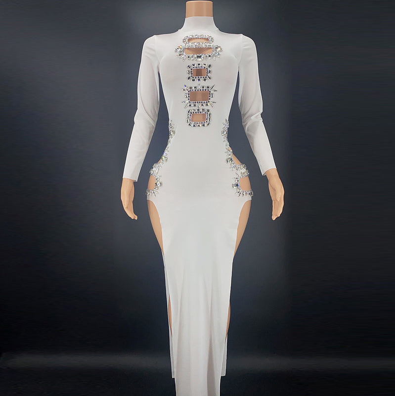 Slit Dress-Party Dress - Menkie Luxy