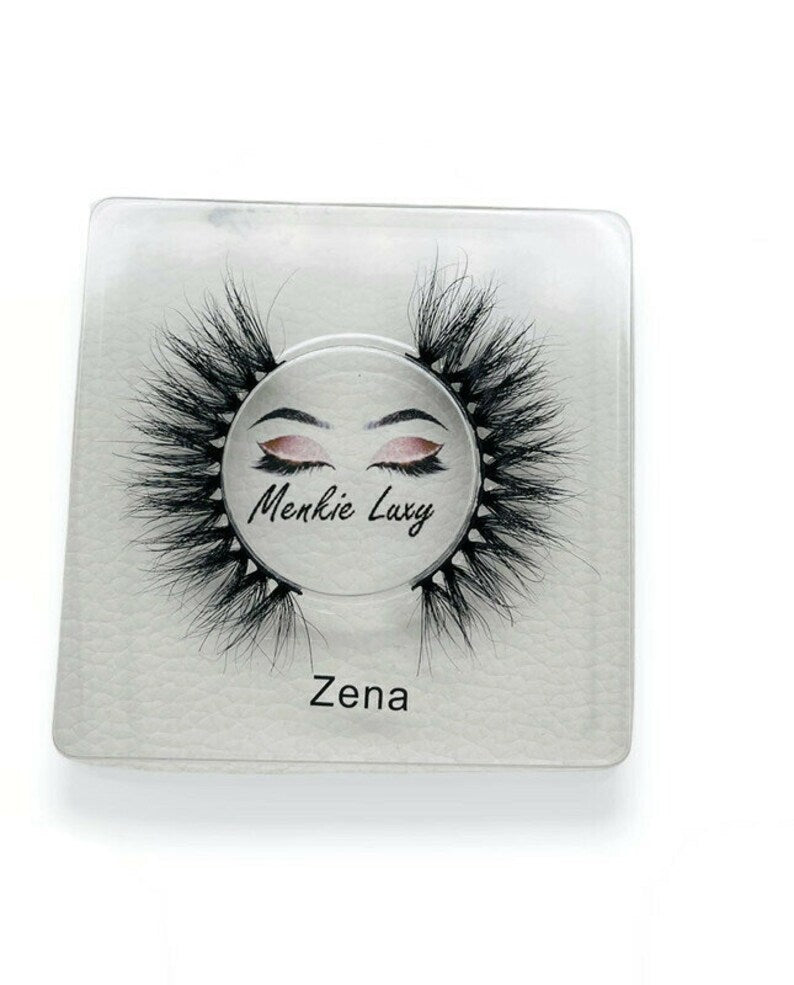 100% Silk fluffy lashes.Reusable up to 30 wears with proper Zenna, 18mm