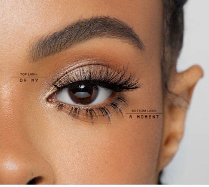 100% Bottom Lashes.Bottom lashes extension on the bottom help image 1