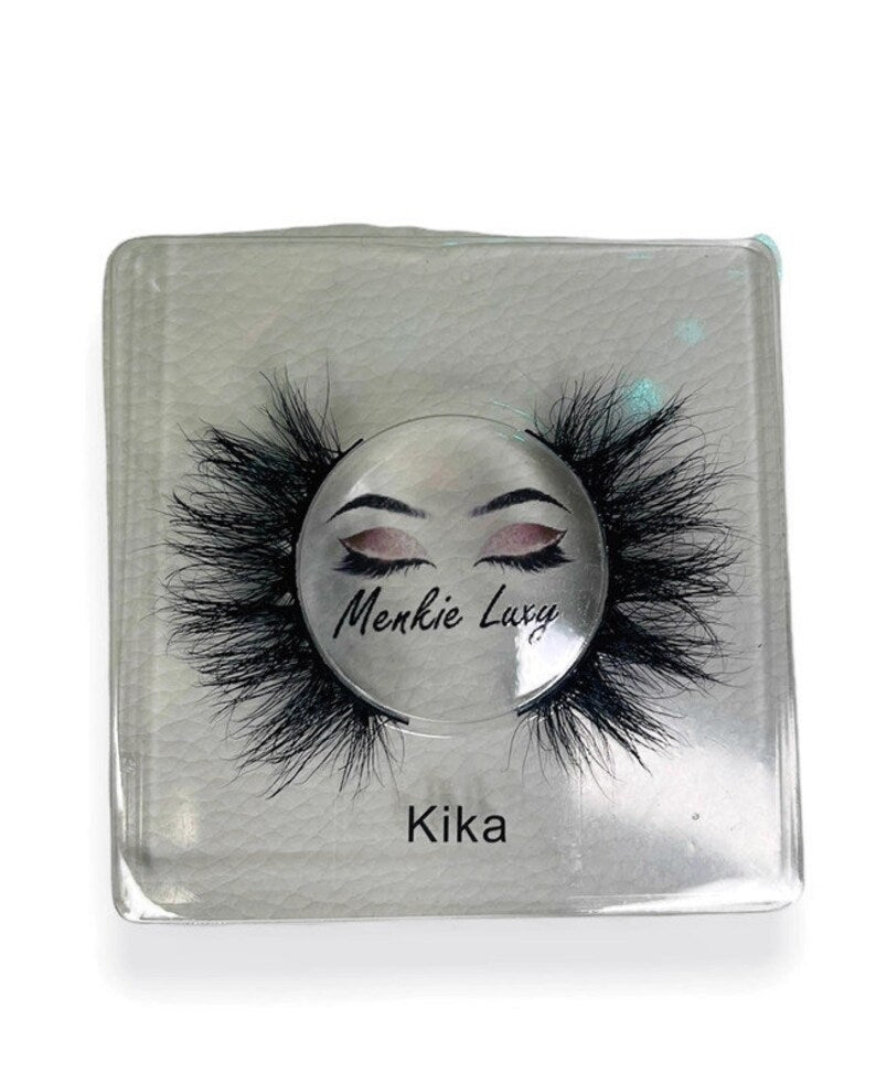 100% Silk fluffy lashes.Reusable up to 30 wears with proper Kika 20mm