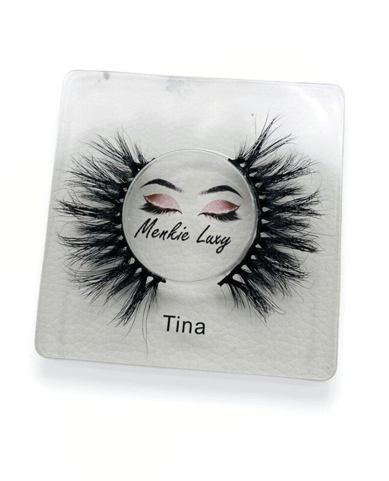 100% Silk fluffy lashes.Reusable up to 30 wears with proper Tina, 18mm