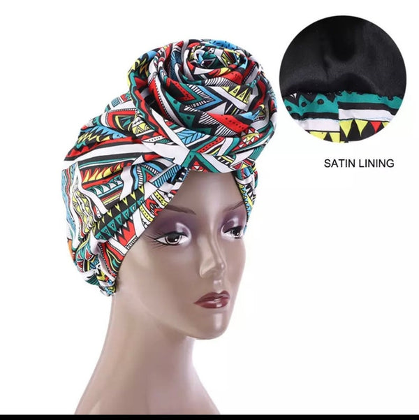 100% authentic African Head wrap Head Bandana Perfect for Green