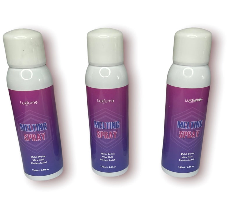 100% WIG LACE MELTING spray. 2 in 1. It helps secure lace wig image 1