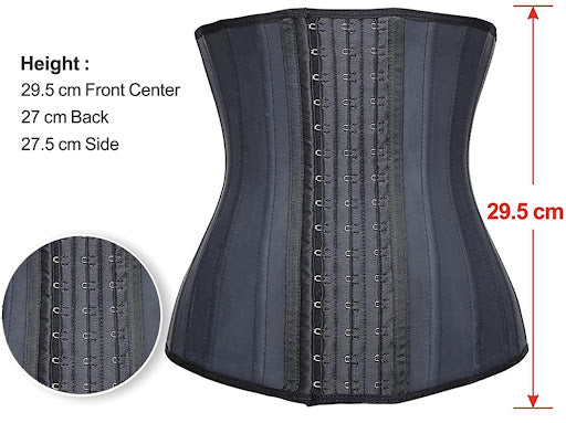 25 steel bones Underbust Latex Sport Girdle Waist Trainer Corsets Hourglass Body Shaper