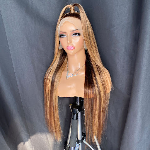 Jiri- 13"4 transparent lace frontal straight wig - Menkie Luxy