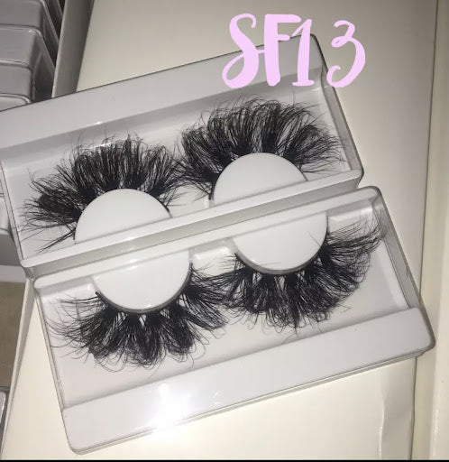 Diva-1 pairs, 25mm Mink Reusable Eyelashes Fluffy-Super Wispy - Menkie Luxy