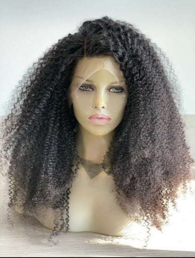 Jurina- 13"4 transparent frontal deep curly lace wig - Menkie Luxy