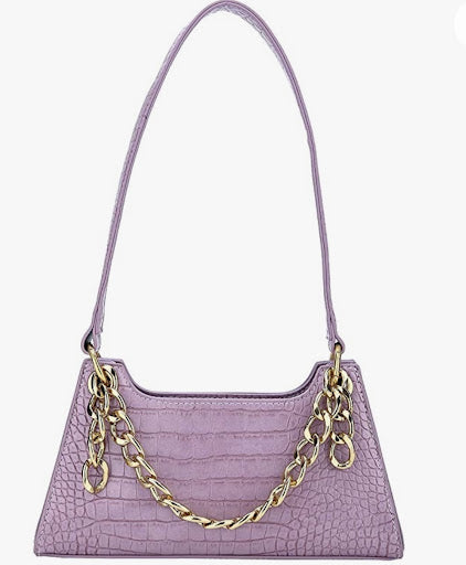Women Shoulder Cellphone Purse and Handbag Wallet with Chain Decoration PU Leather