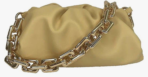 Title: Shoulder Bag for Women,Small Leather Handbag Purse,Gold Chain Clutch