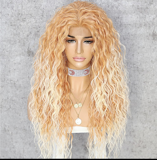 High quality Super Soft fiber Balayage Style: 13”3 frontal wig
