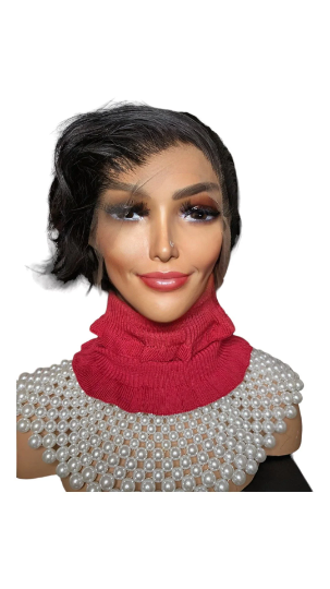 Wendy 13*4 frontal lace,short  black 100% human hair pixie cut wig