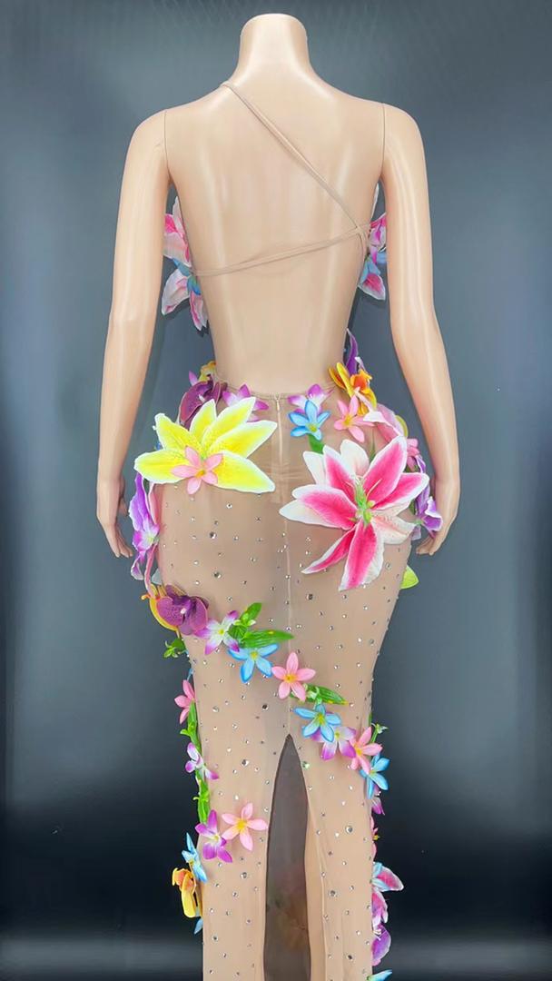FLOWER COLOR DRESS - Menkie Luxy