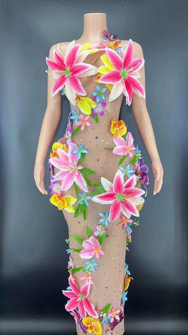 FLOWER COLOR DRESS - Menkie Luxy