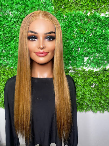 Kelly - 5"5 trending closure Vietnamese Raw Luxury frontal wig - Menkie Luxy