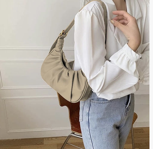Title: Shoulder Bag for Women Chic Pouch Bag Vintage Hobo Handbag