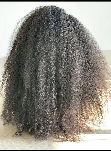 Jurina- 13"4 transparent frontal deep curly lace wig - Menkie Luxy