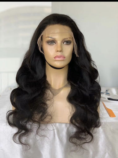 Zarina-13"4 transparent frontal body-wave wig - Menkie Luxy